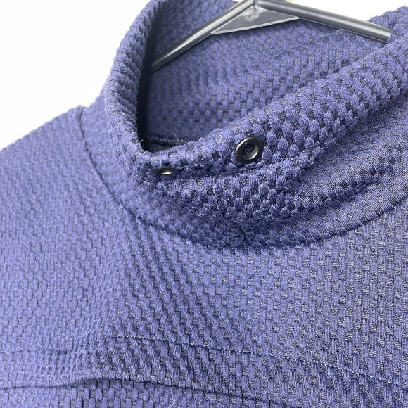 SHAPE Post Workout Overcast Sweatshirt Mock Neck Textured Purple Size Small - Picture 4 of 7